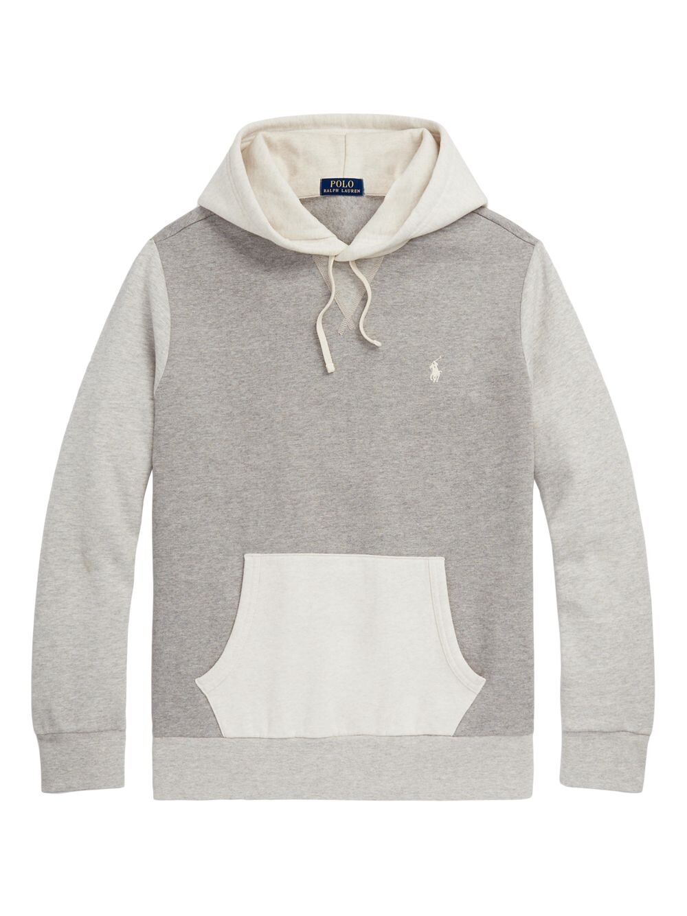 

Худи из флиса с цветными блоками Polo Ralph Lauren, песочный, Бежевый