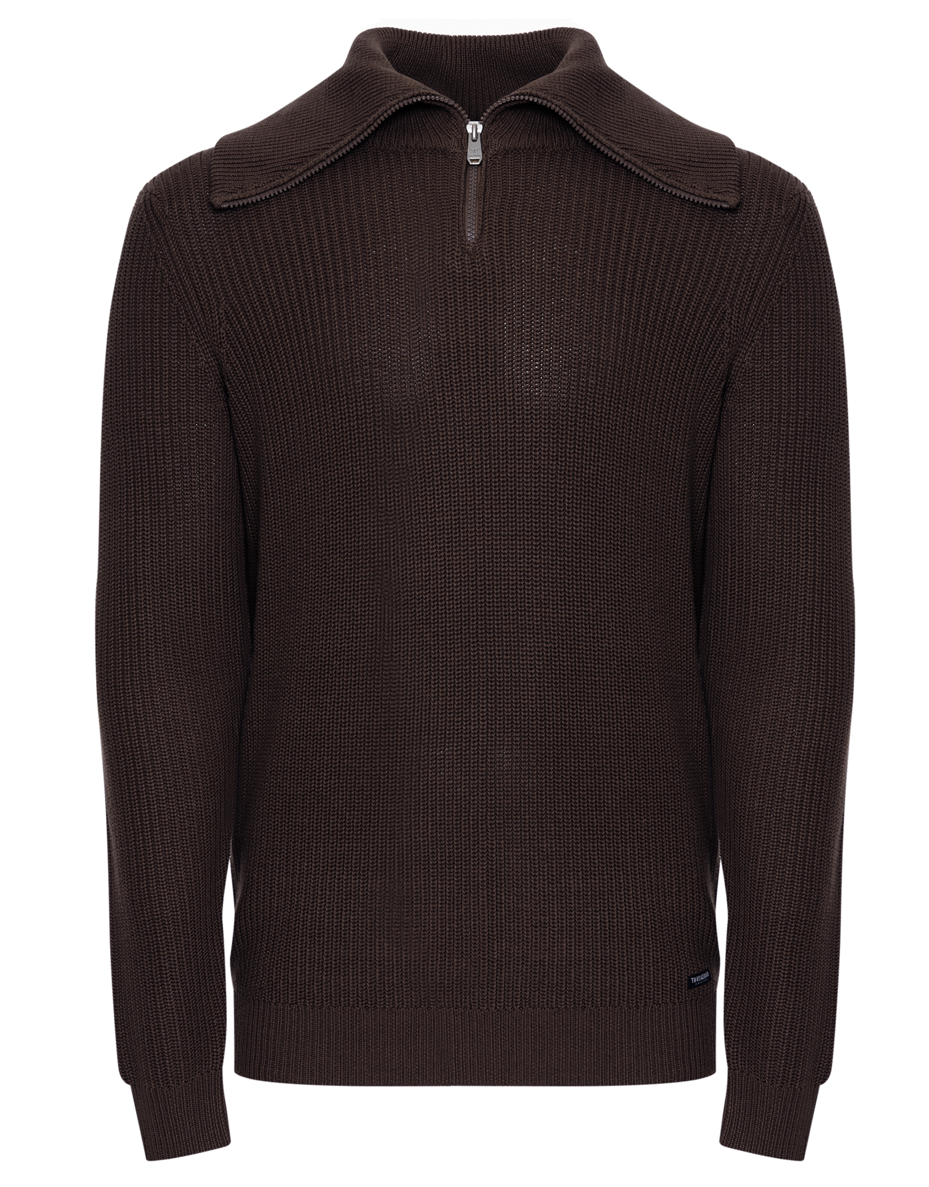 Пуловер Threadbare Stehkragen Francis, черный