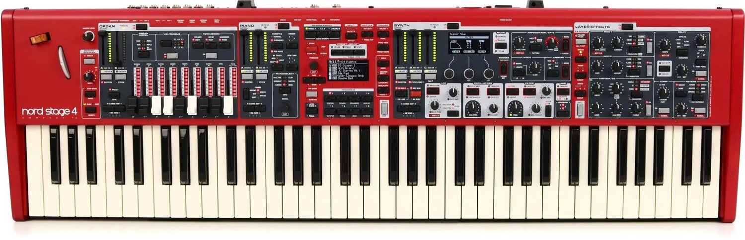

Компактная сценическая клавиатура Nord Stage 4 с 73 клавишами