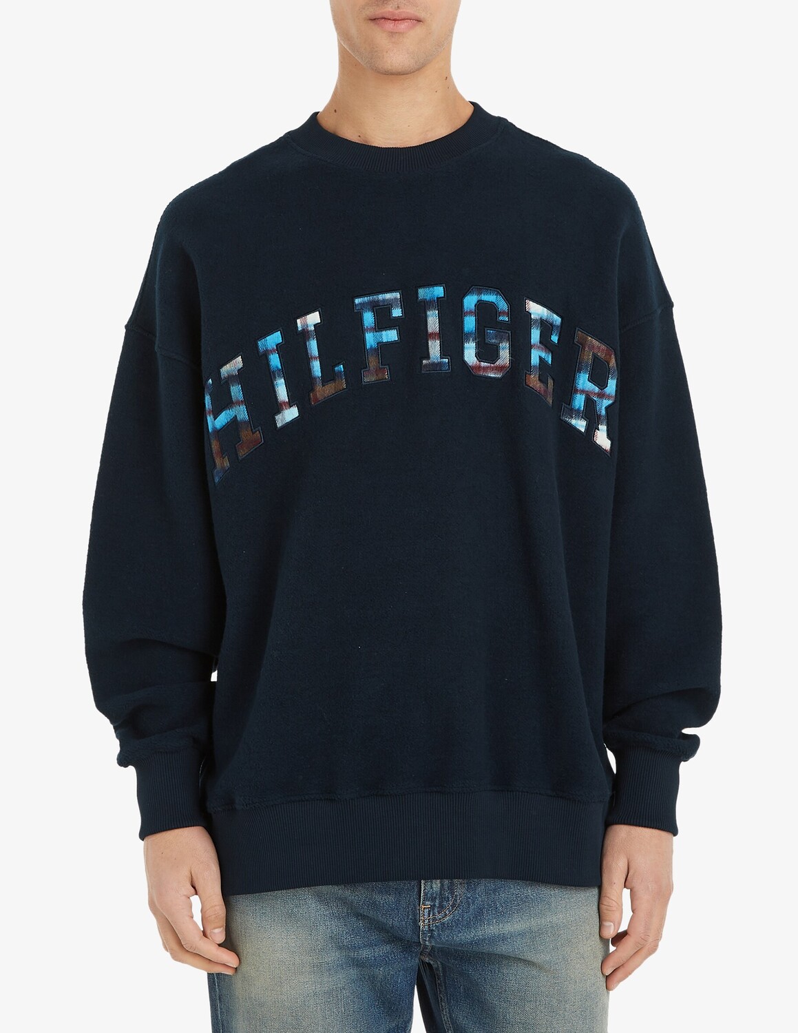 

Толстовка в клетку тартан Tommy Hilfiger, черный