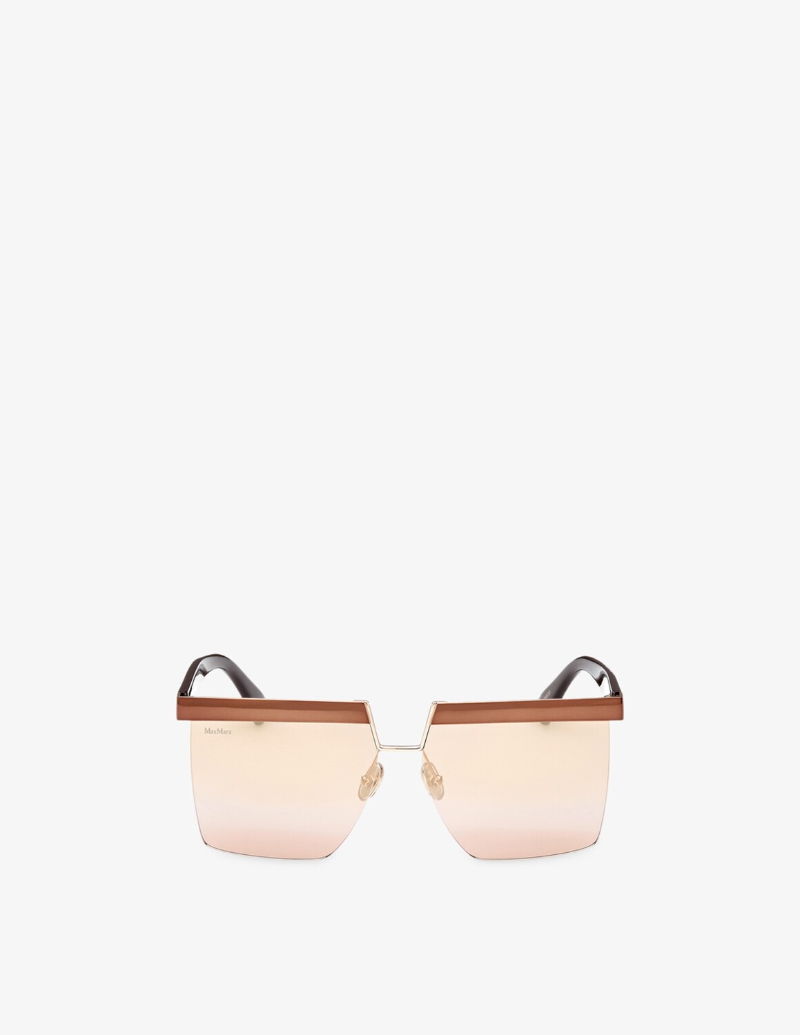 

Солнцезащитные очки MM0071 в квадратной оправе Max Mara, цвет Marrone Scuro Luc / Marrone Specchiato