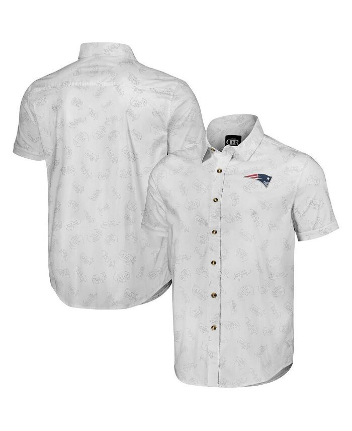 

Мужская коллекция NFL x Darius Rucker от White New England Patriots тканая рубашка на пуговицах с короткими рукавами Fanatics, белый