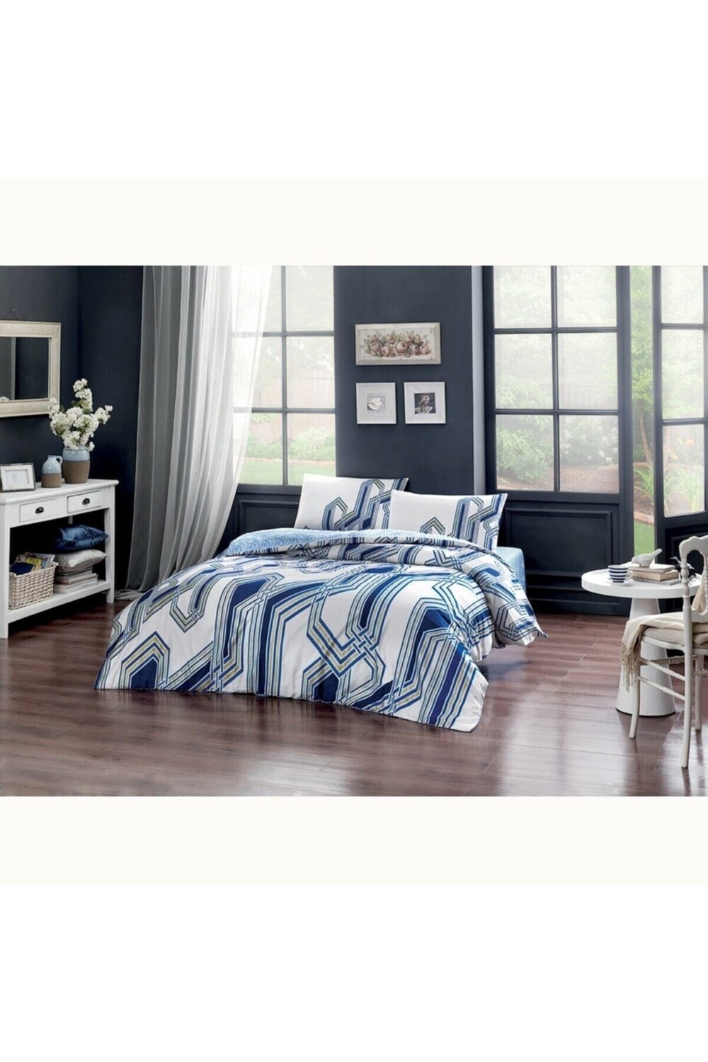 

Комплект пододеяльников Linens Javana, синий