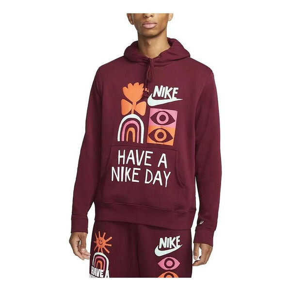 

Толстовка Nike HAVE A NICE DAY Hoodie 'Red', красный