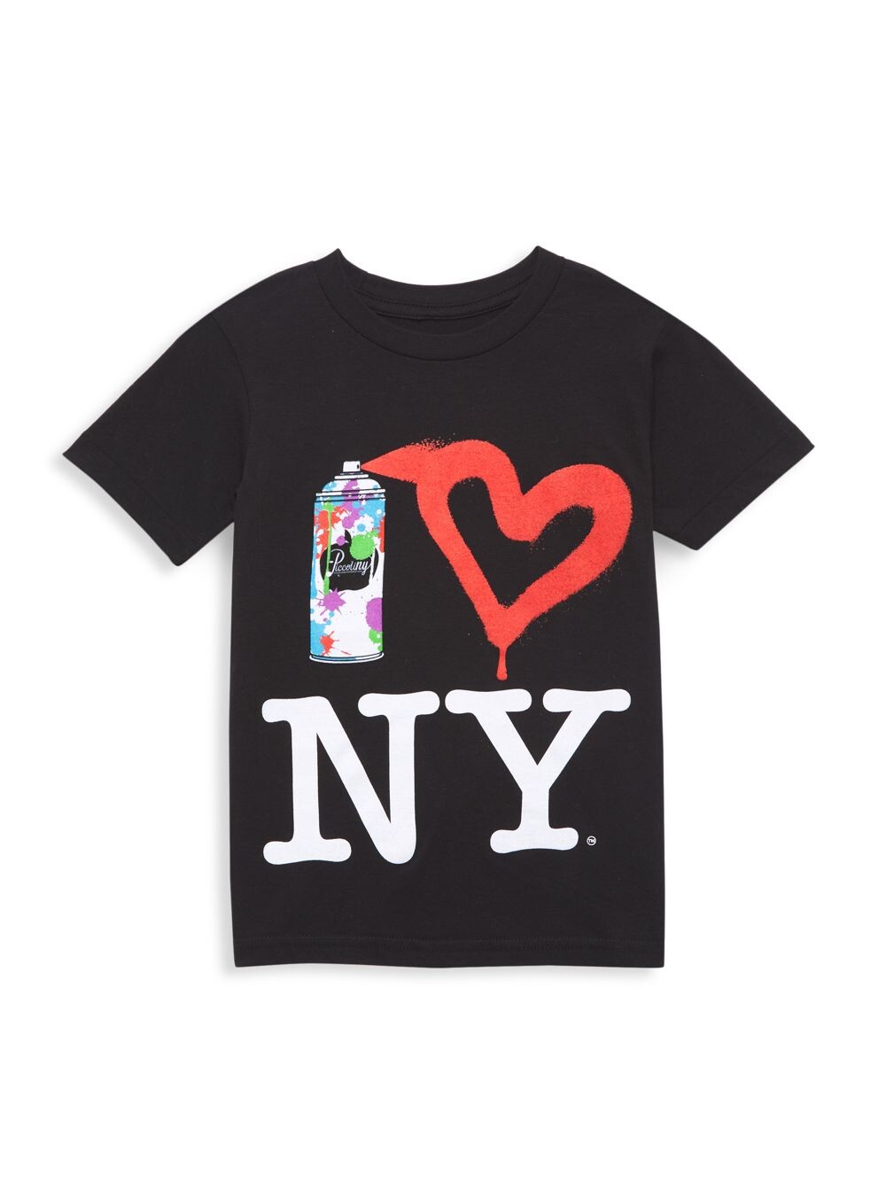 

Футболка Little Kid's & Kid's Spray Paint NY PiccoliNY, черный