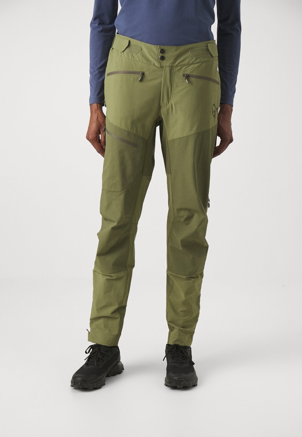 Брюки для активного отдыха FJØRÅ FLEX PANTS Norrøna, цвет loden green