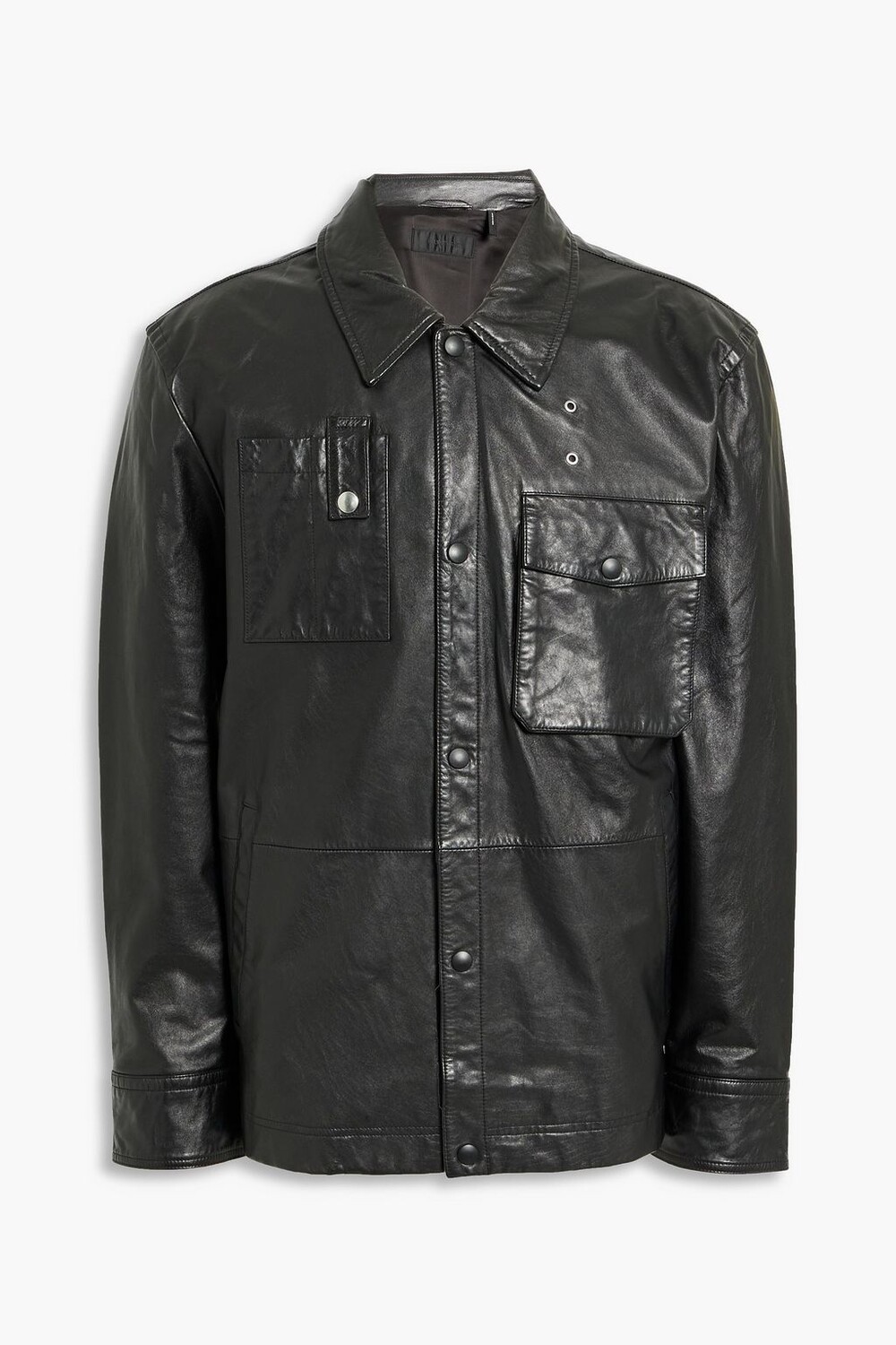 

Кожаный пиджак HELMUT LANG, черный