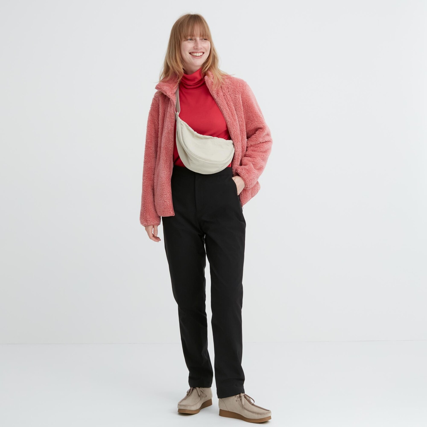 

HEATTECH Теплые легкие брюки (длиннее 76 см) UNIQLO, черный