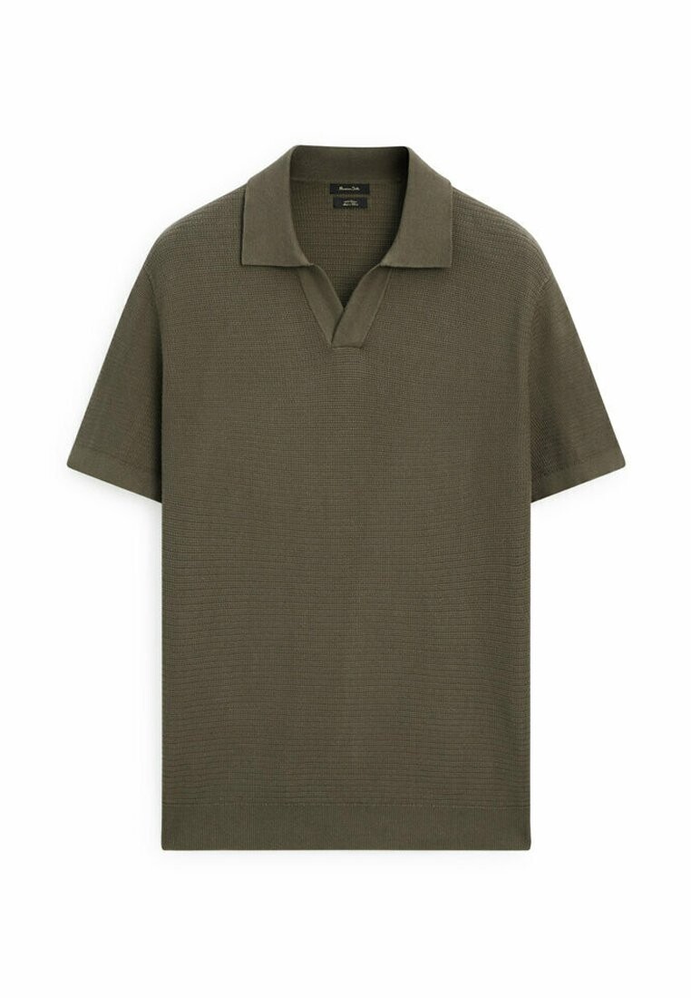 

Рубашка-поло SHORT SLEEVES Massimo Dutti, цвет khaki