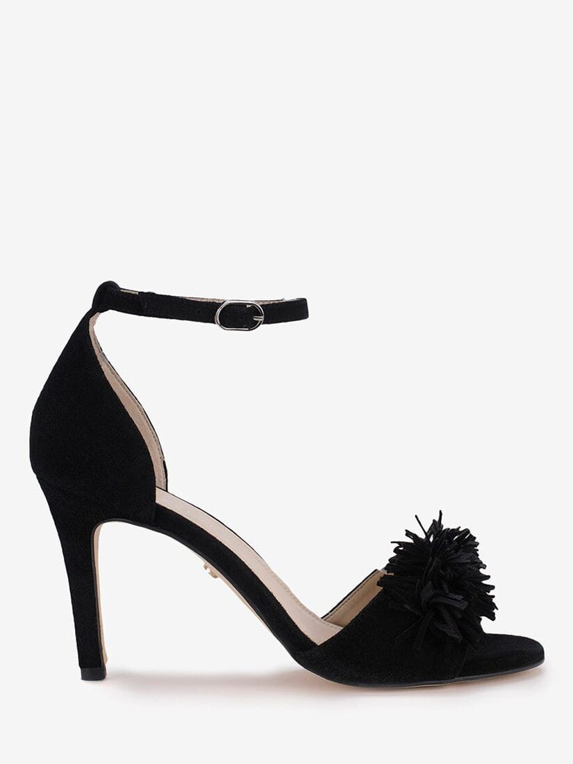 

Сандалии на шпильке с бахромой Mint Velvet Lola, черные