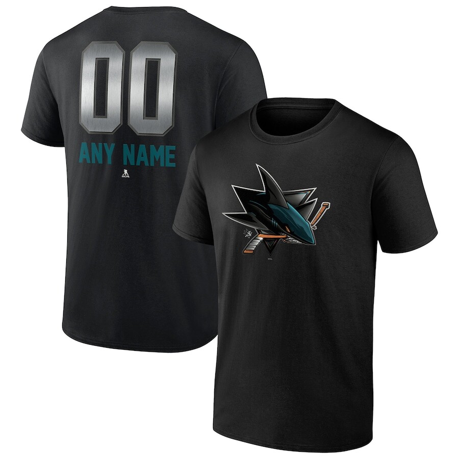 

Футболка с коротким рукавом Fanatics Branded San Jose Sharks, черный