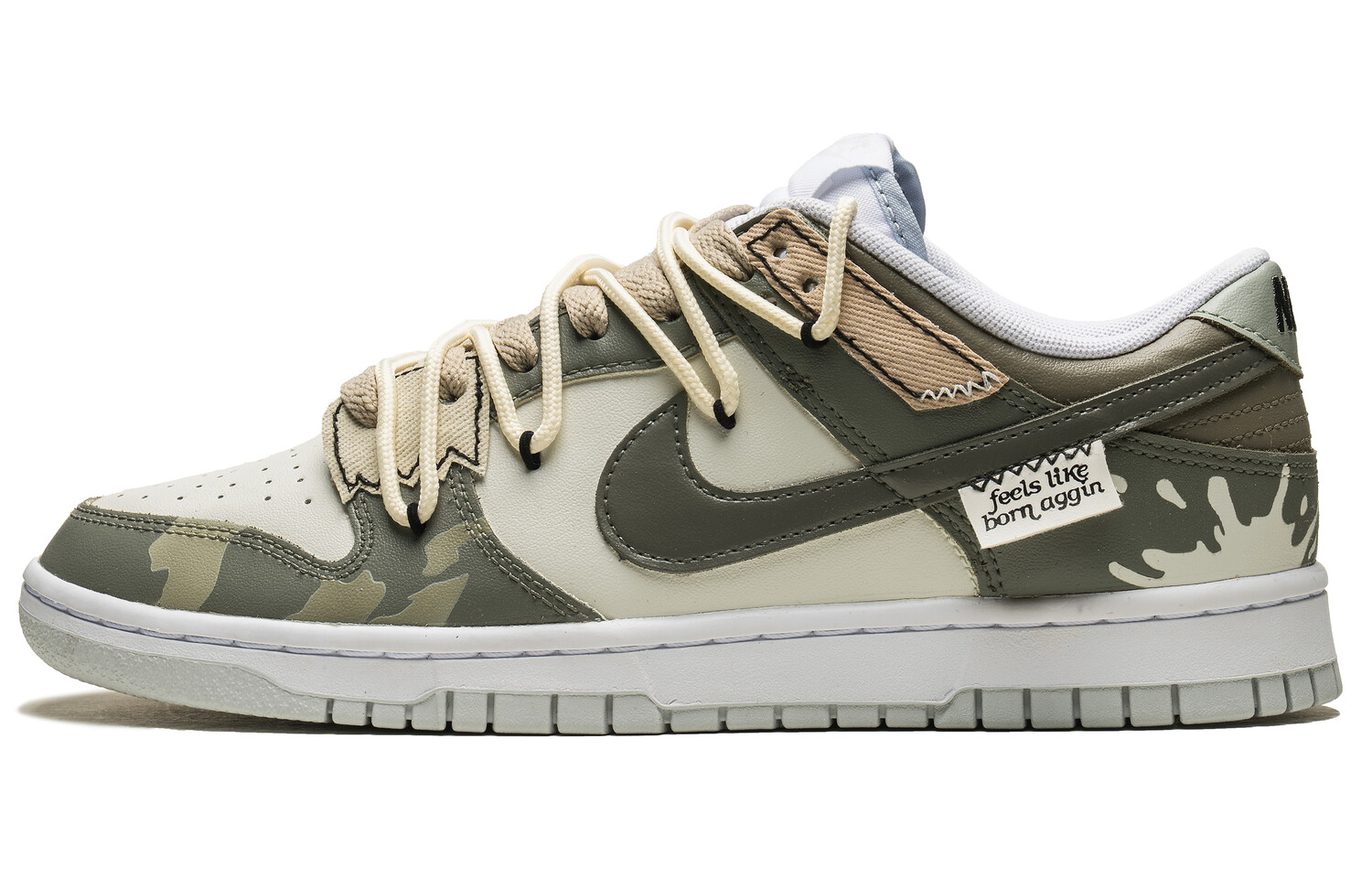 

Кроссовки Nike Dunk Skateboarding Shoes Men Low-top White, цвет Coffee