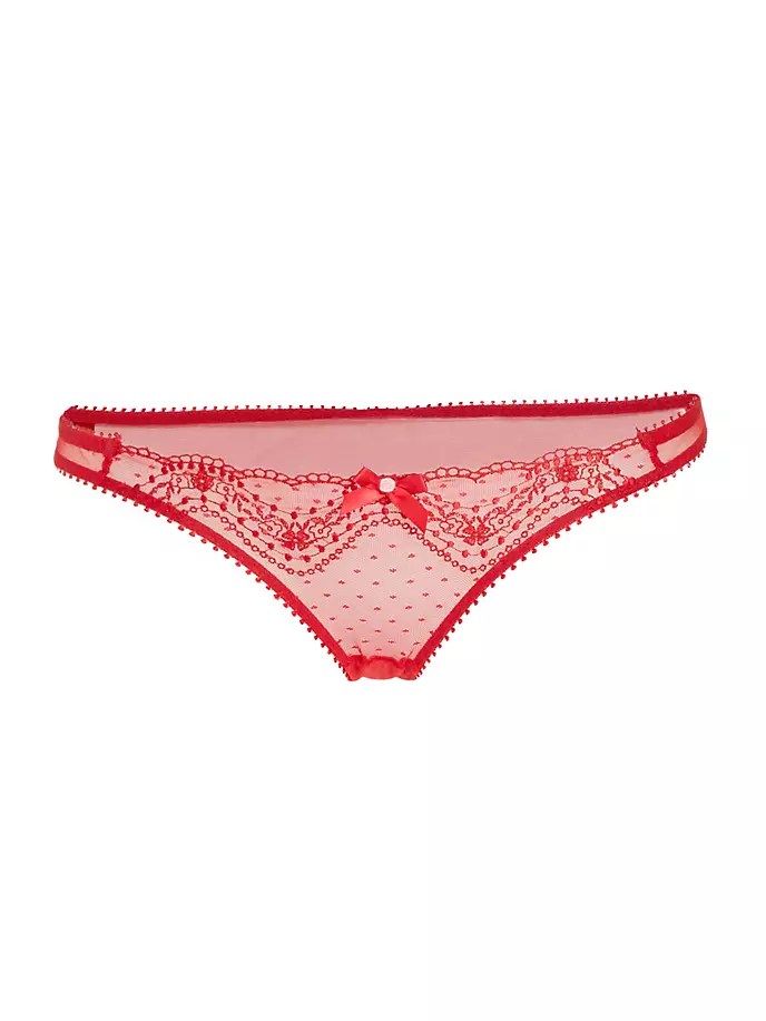 

Трусики из сетки с вышивкой Yuma Agent Provocateur, красный