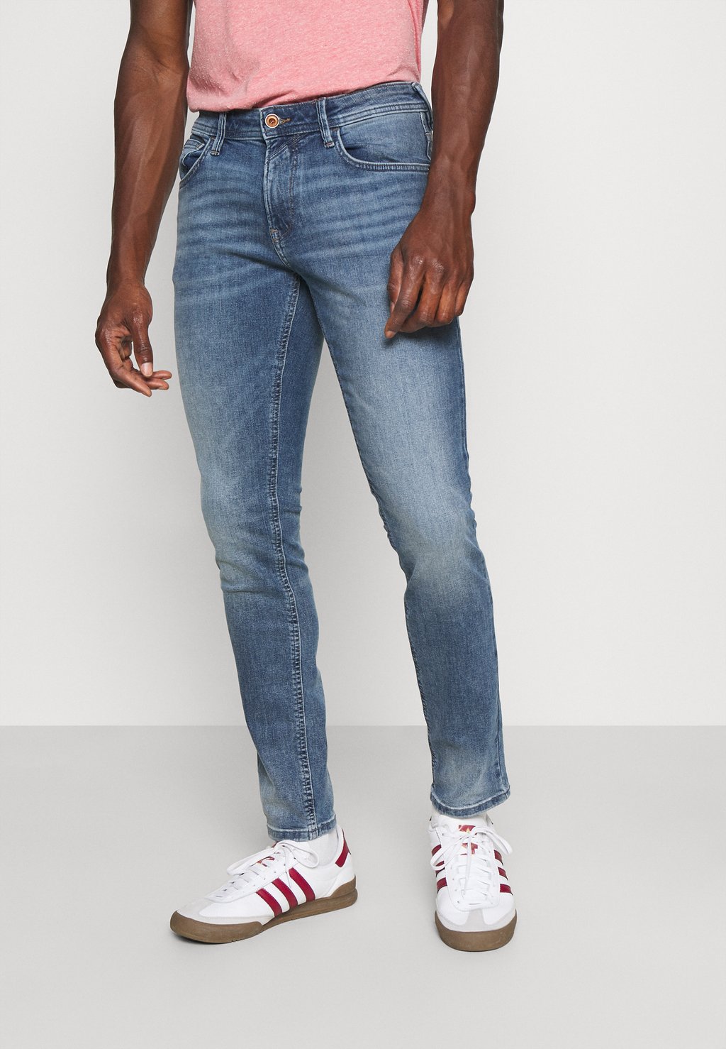 Джинсы Slim Fit PIERS Tom Tailor, джинсовая ткань светло-голубого цвета