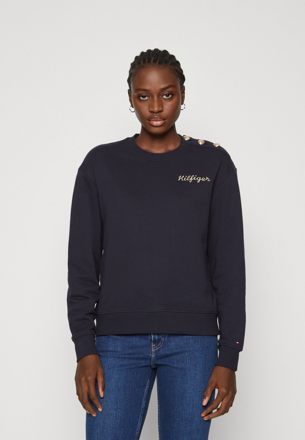 

Толстовка с капюшоном Tommy Hilfiger, темно-синий
