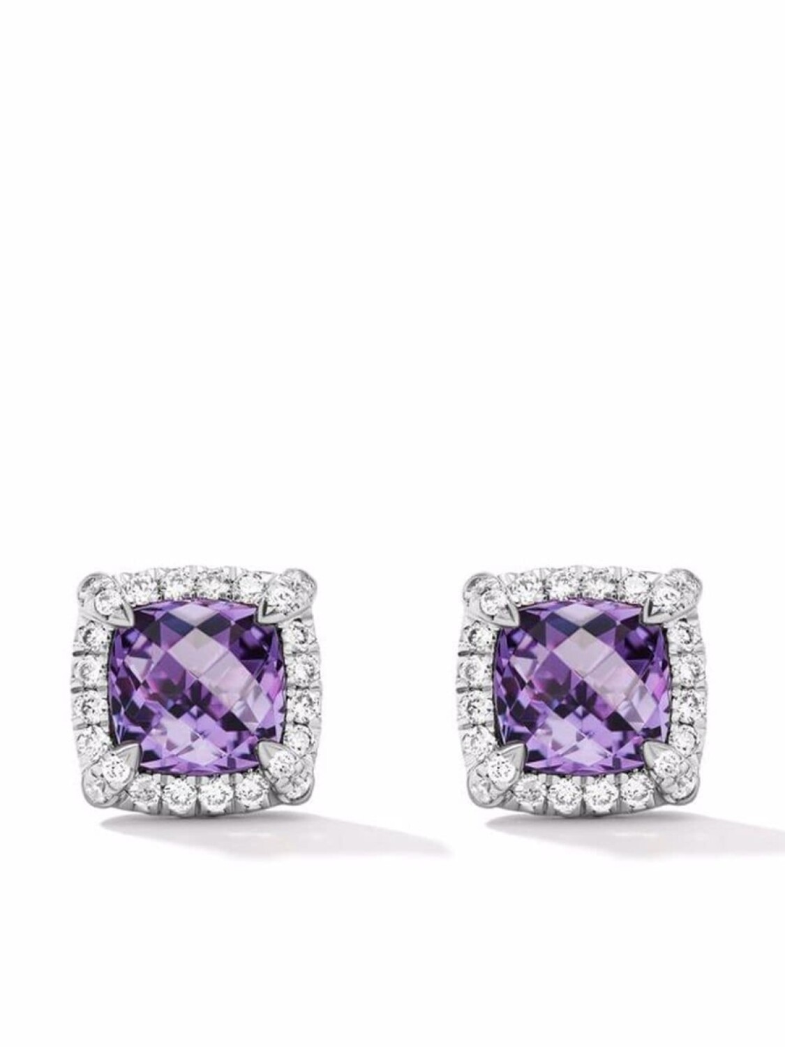 

Серебряные серьги Petite Chatelaine с аметистом и бриллиантами David Yurman, серебряный