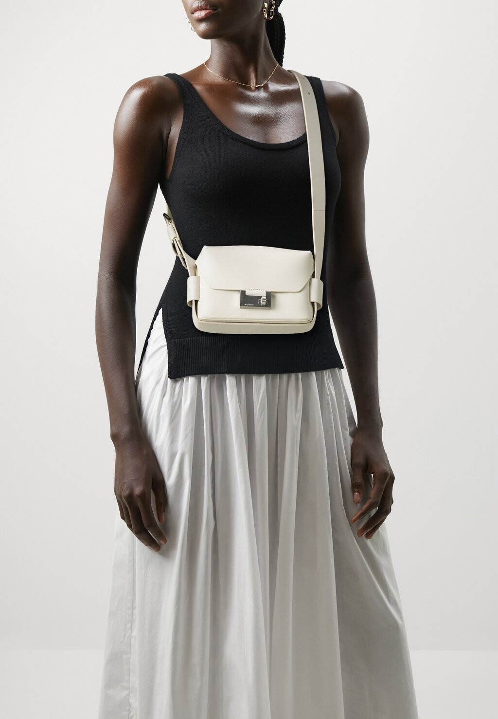 Сумка через плечо Frankie Crossbody AllSaints, цвет desert white