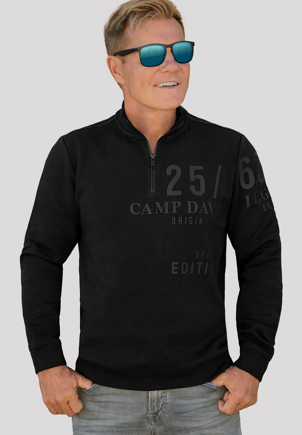 

Толстовка MIT RUBBER PRINTS Camp David, цвет black
