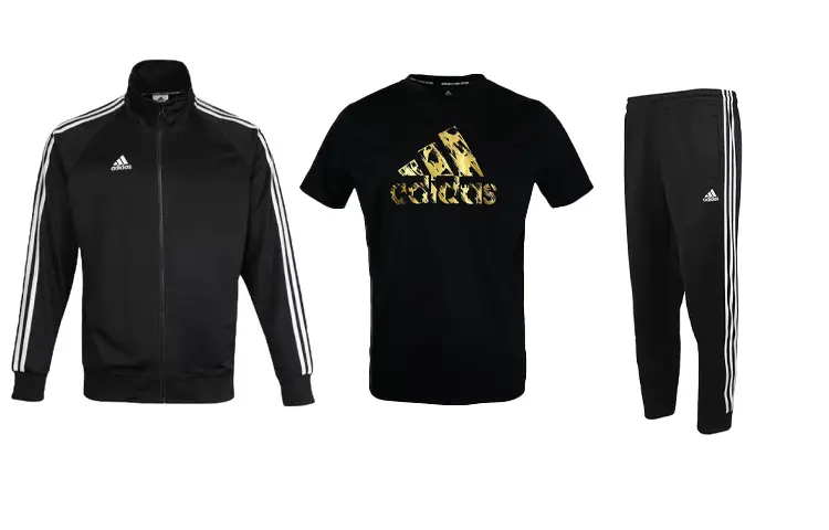 

Повседневная спортивная мужская черная комплект из 3 шт Adidas, черный