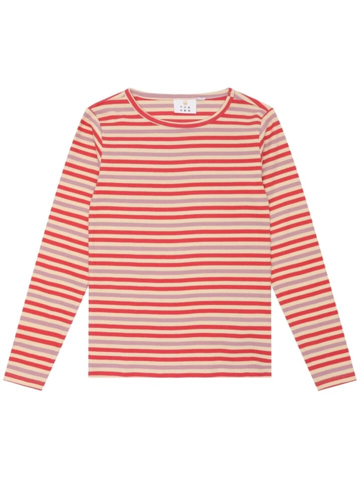 

Лонгслив The NEW Rib Stripe, розовый
