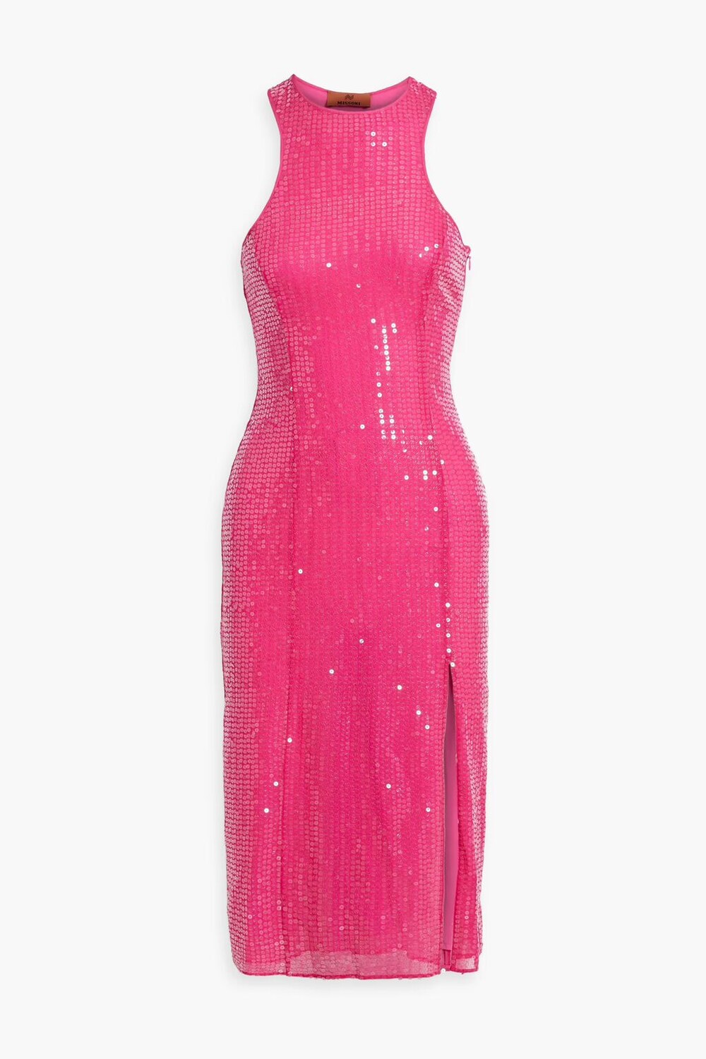 

Шелковое платье с пайетками Missoni, фуксия