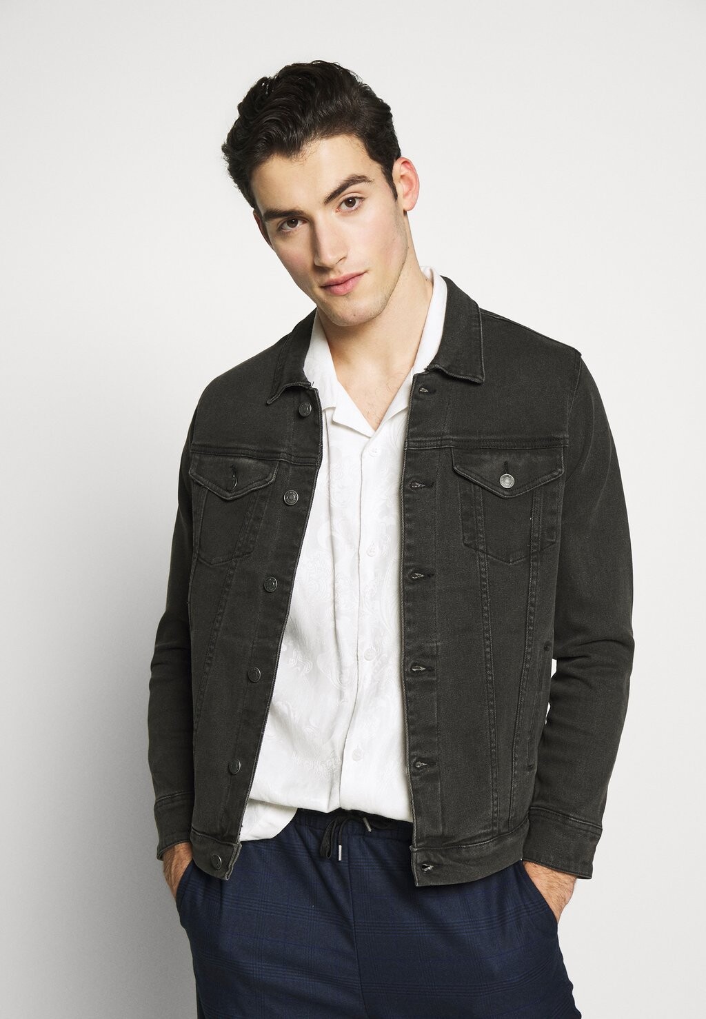

Джинсовая куртка KASH JACKET Denim Project, серый