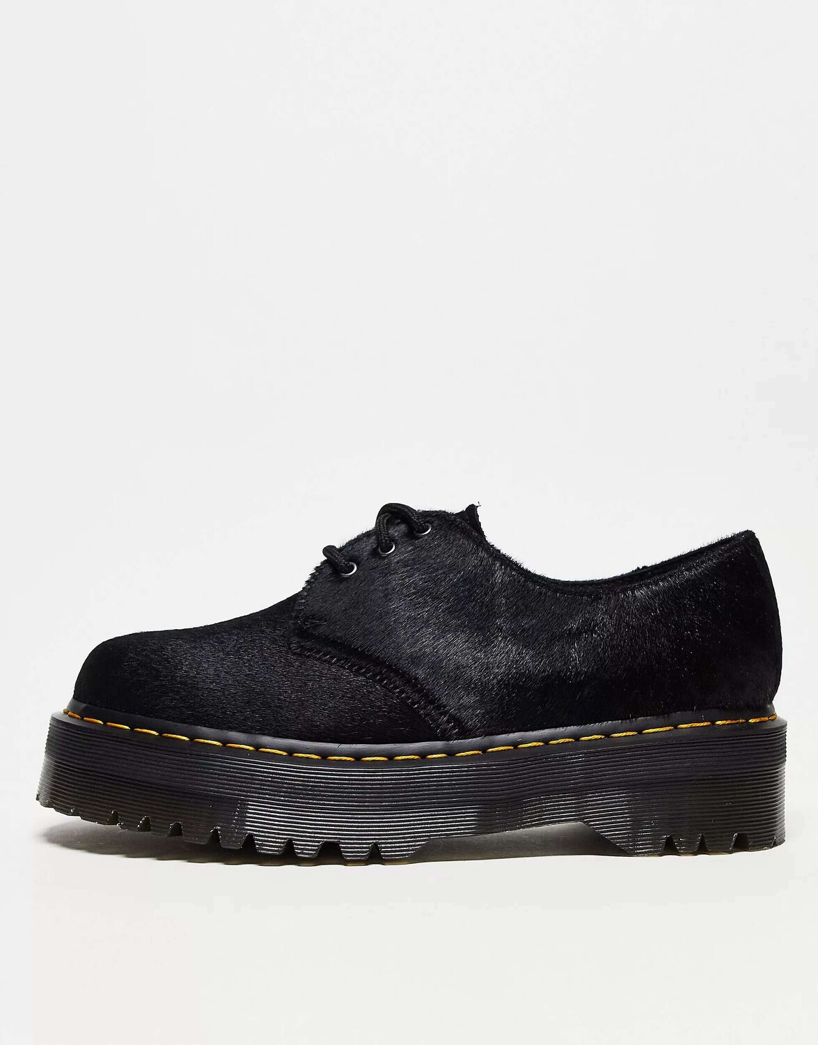 

Туфли Dr Martens 1461 с четырьмя люверсами и 3 люверсами из черной кожи пони