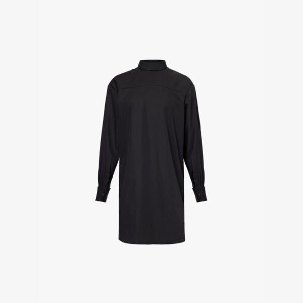 

Рубашка Corso oversize с обратным воротником из хлопкового поплина Dries Van Noten, черный