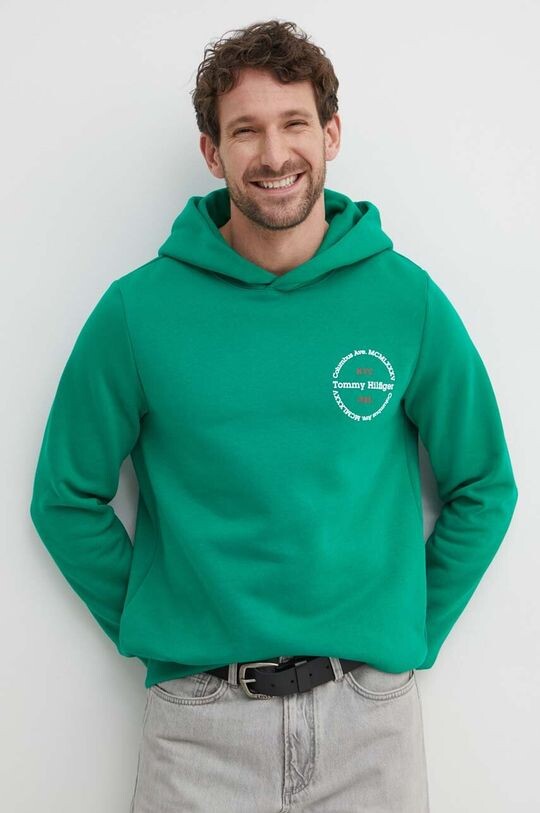 

Толстовка с капюшоном Tommy Hilfiger, зеленый