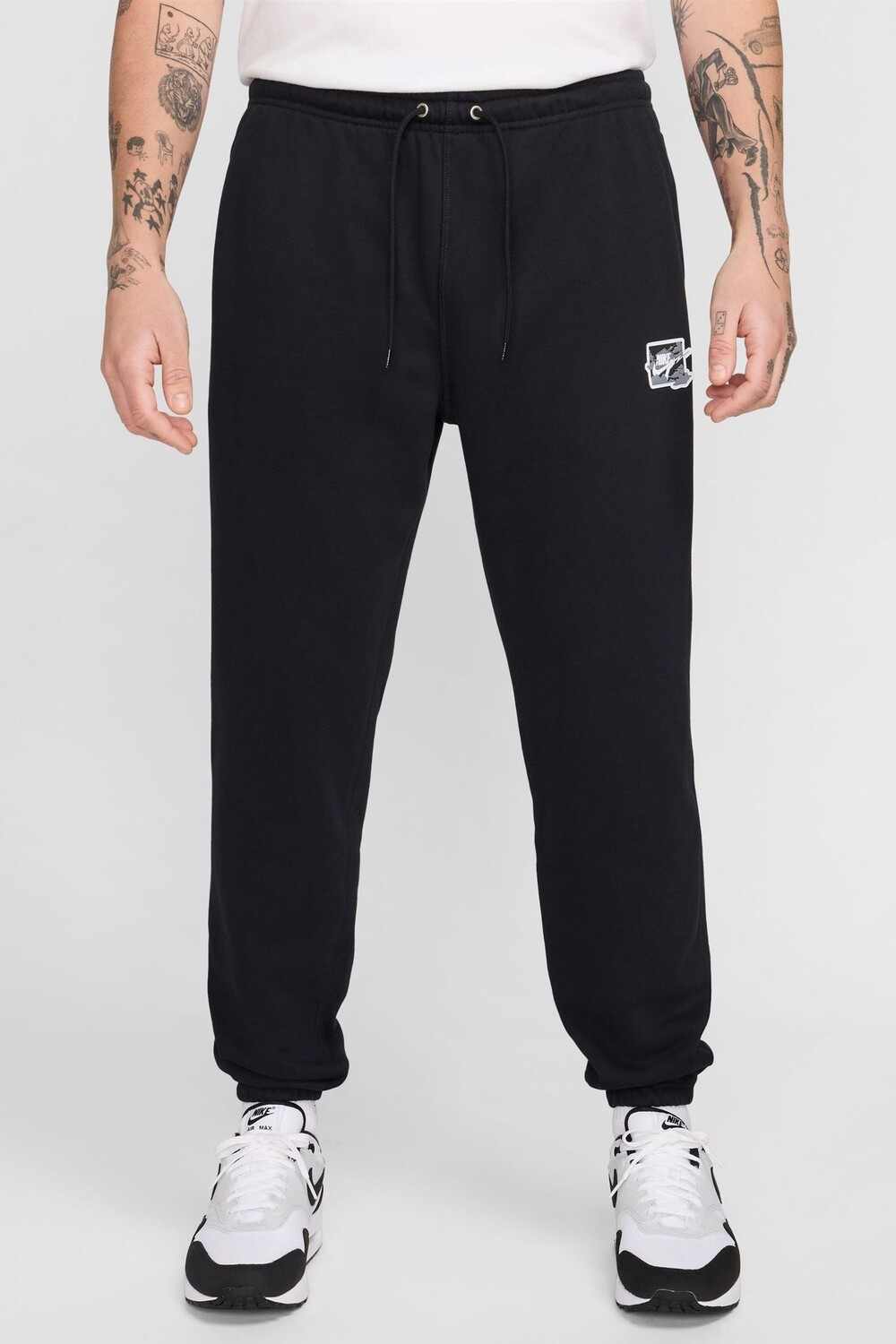 

M nk club ft манжеты брюки болт джоггеры Nike, черный