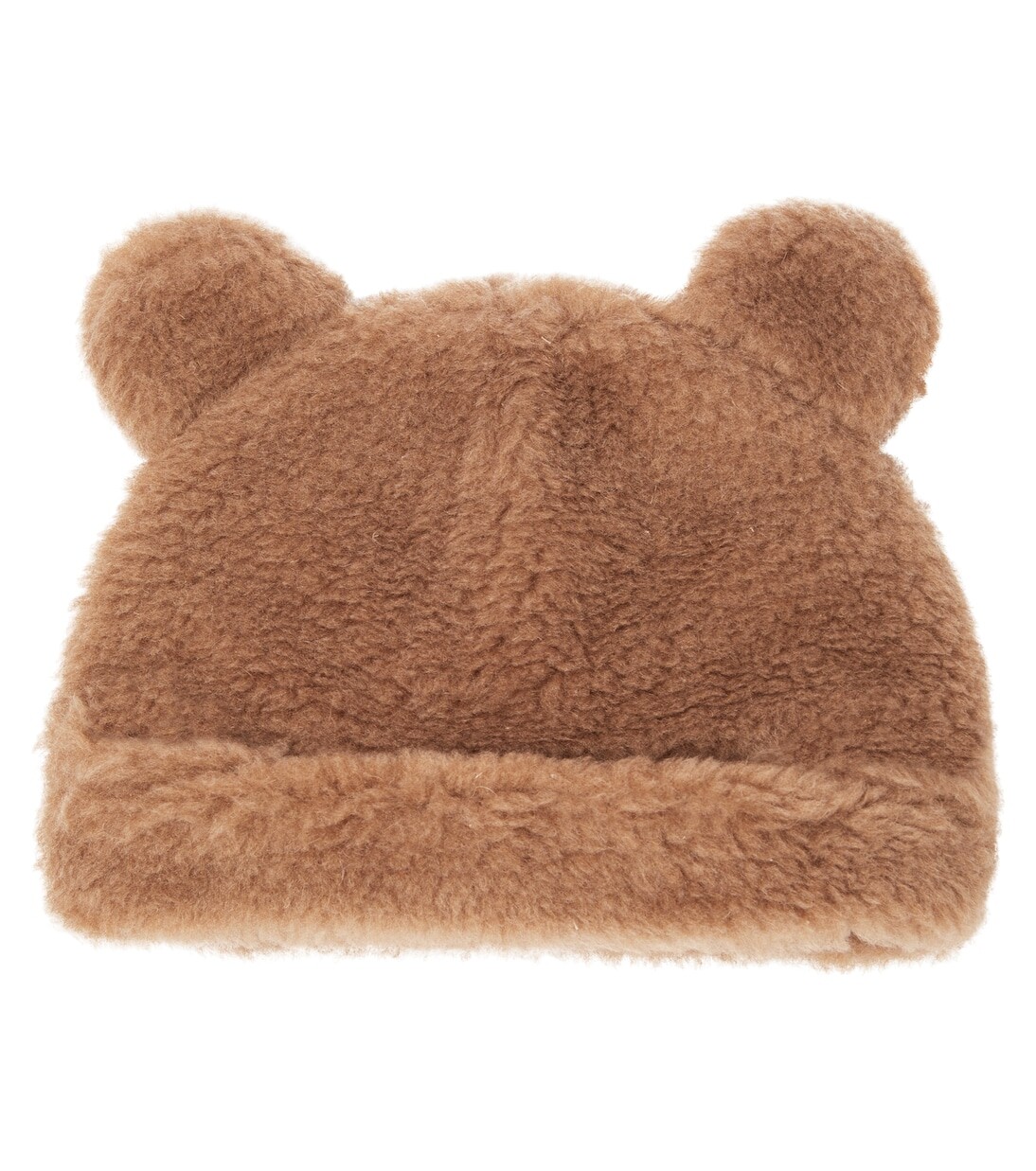 

Тедди-шапка из верблюжьей шерсти и шелка Max Mara Kids, коричневый