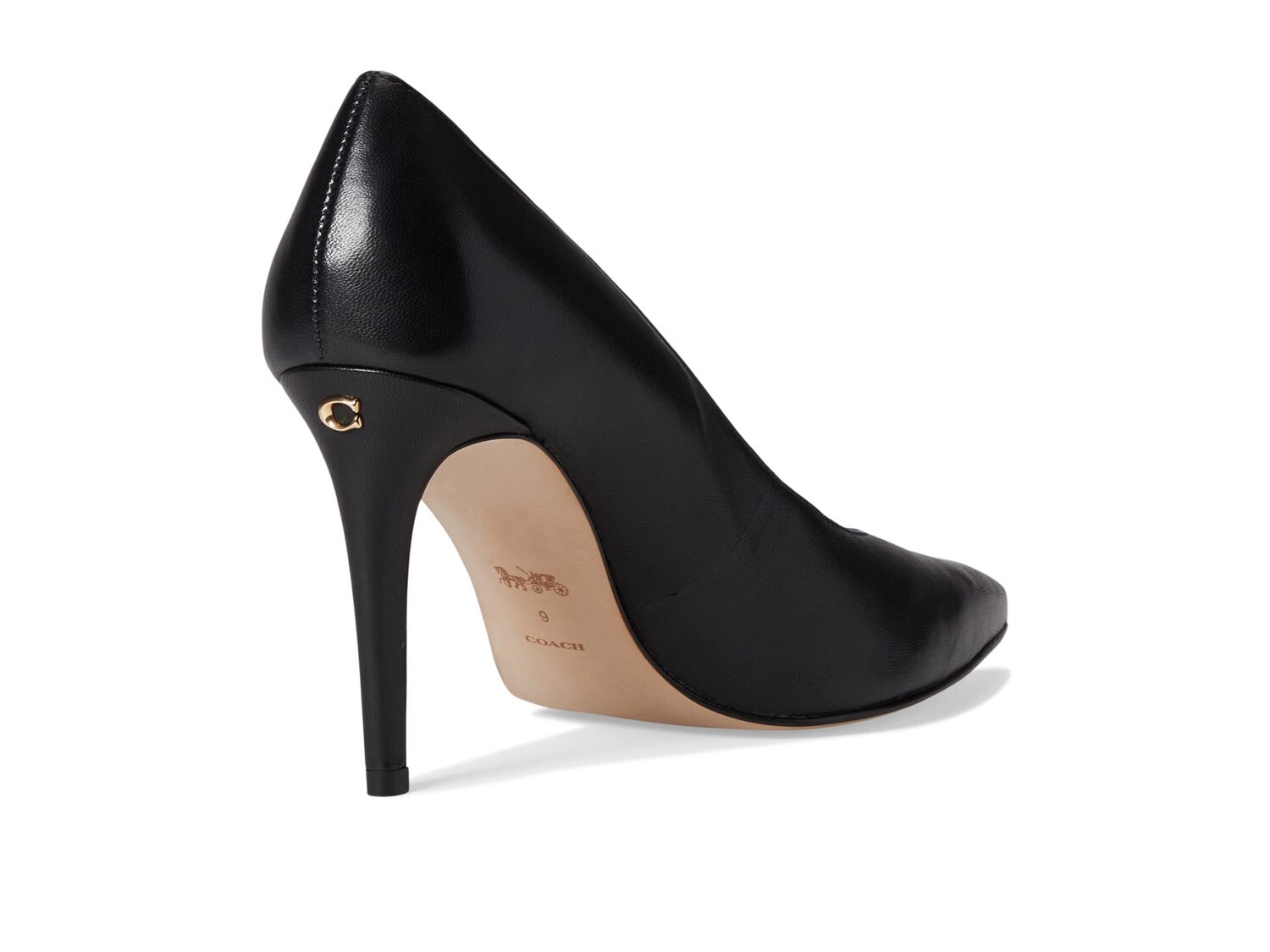

Туфли на каблуке COACH Skyler Leather Pump, черный