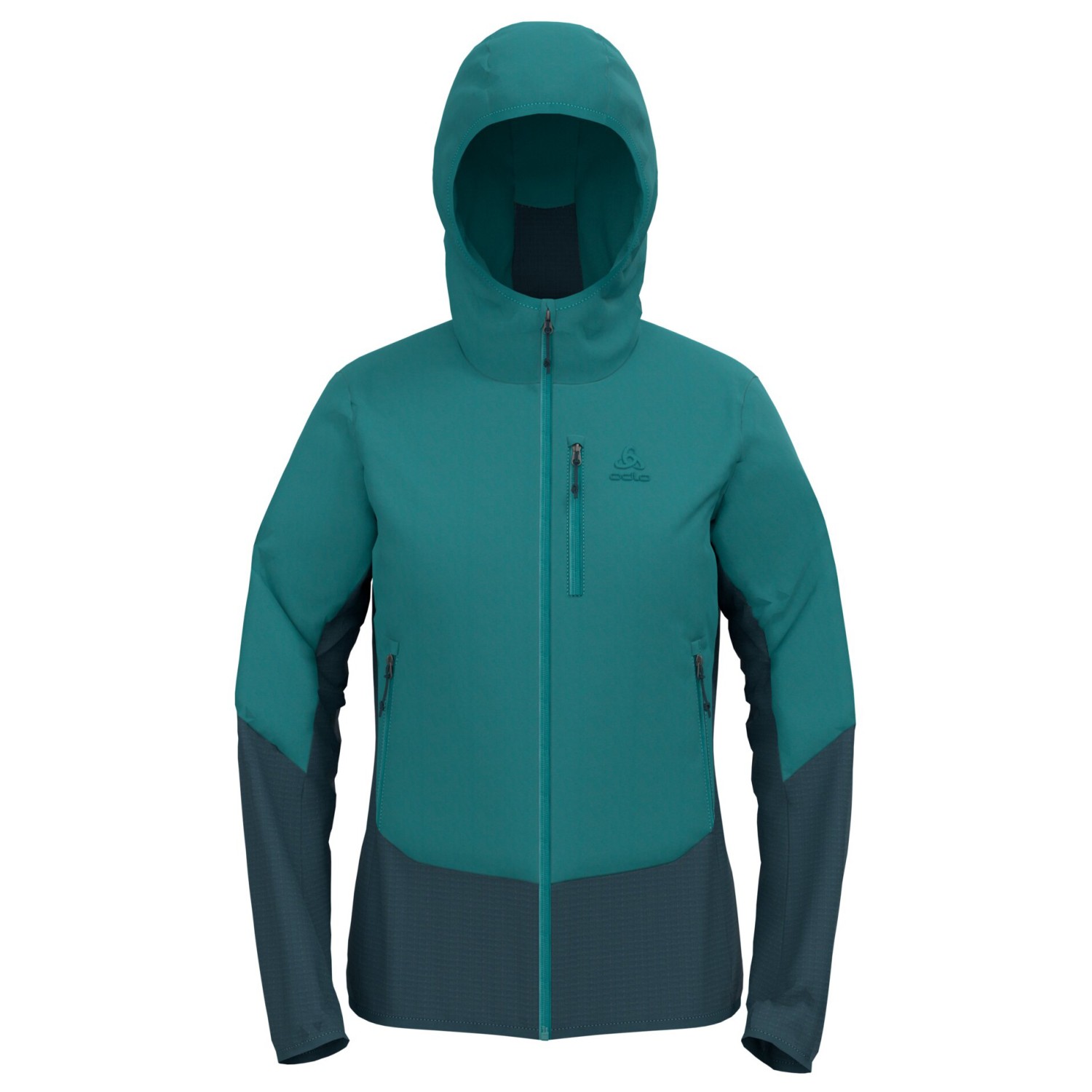 Куртка из синтетического волокна Odlo Women's Ascent Hybrid Insulated, цвет Arctic/Dark Slate