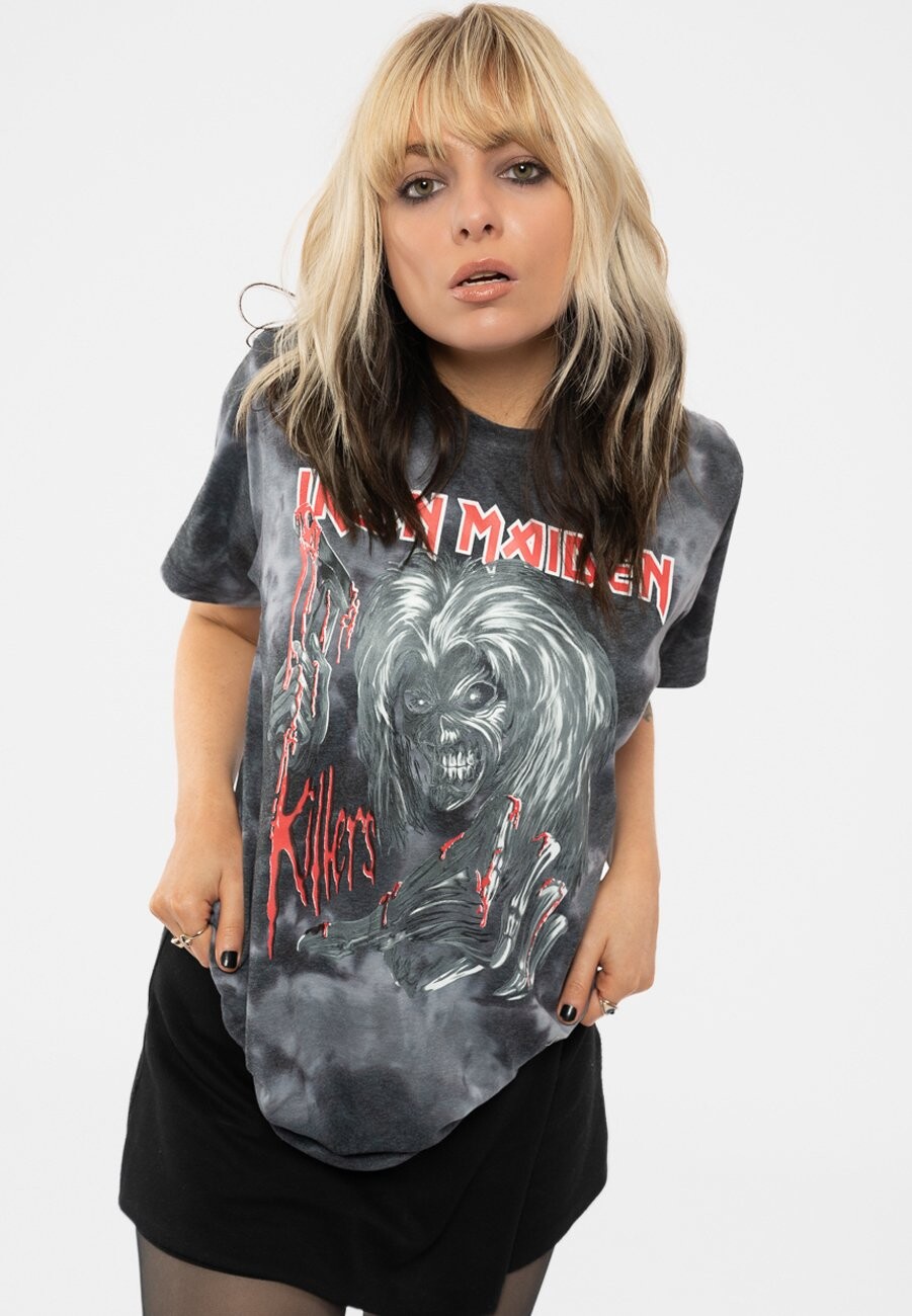 

Футболка с принтом IRON MAIDEN ED KILLS AGAIN DYE Paradiso Clothing, черный