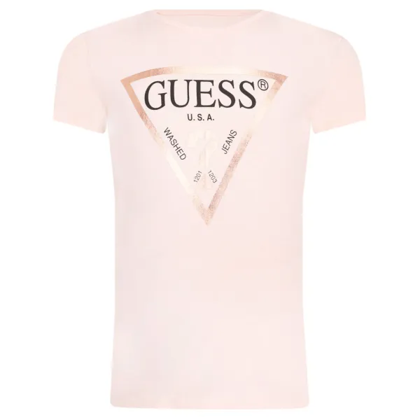 

Футболка стандартного кроя Guess, розовый