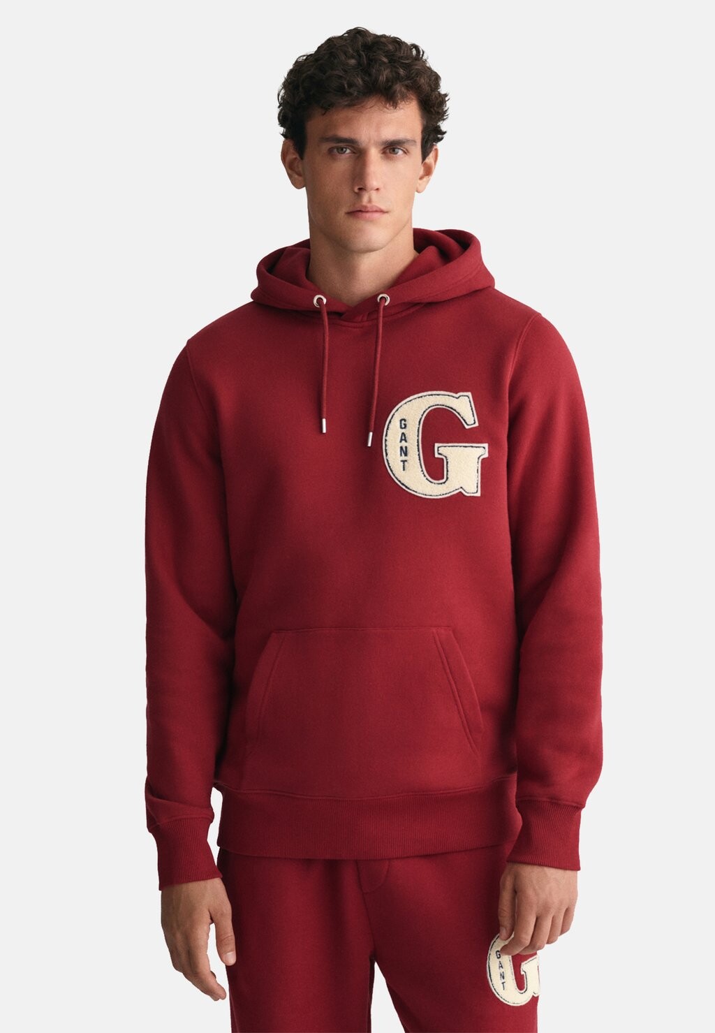 

Толстовка с капюшоном GANT, красный