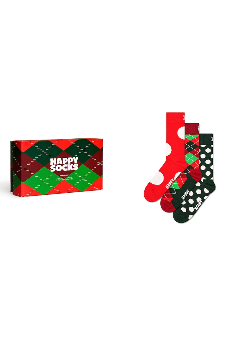 Носки Holiday Classics - 3 пары Happy Socks, красный
