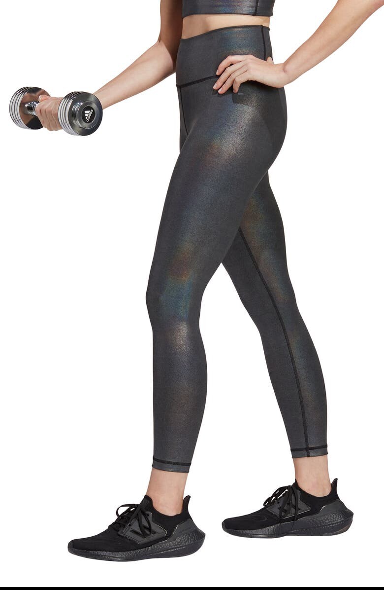 

Леггинсы Optime Training Shine 7/8 ADIDAS, черный