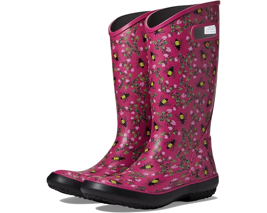 

Ботинки Bogs Rainboot - Bees, фуксия