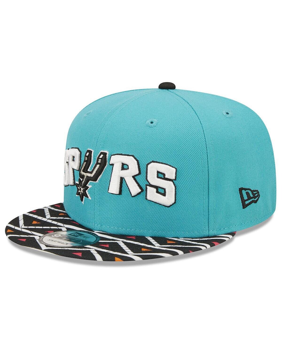 

Мужская Aqua San Antonio Spurs 2022/23 City Edition Official 9FIFTY Snapback Регулируемая кепка New Era