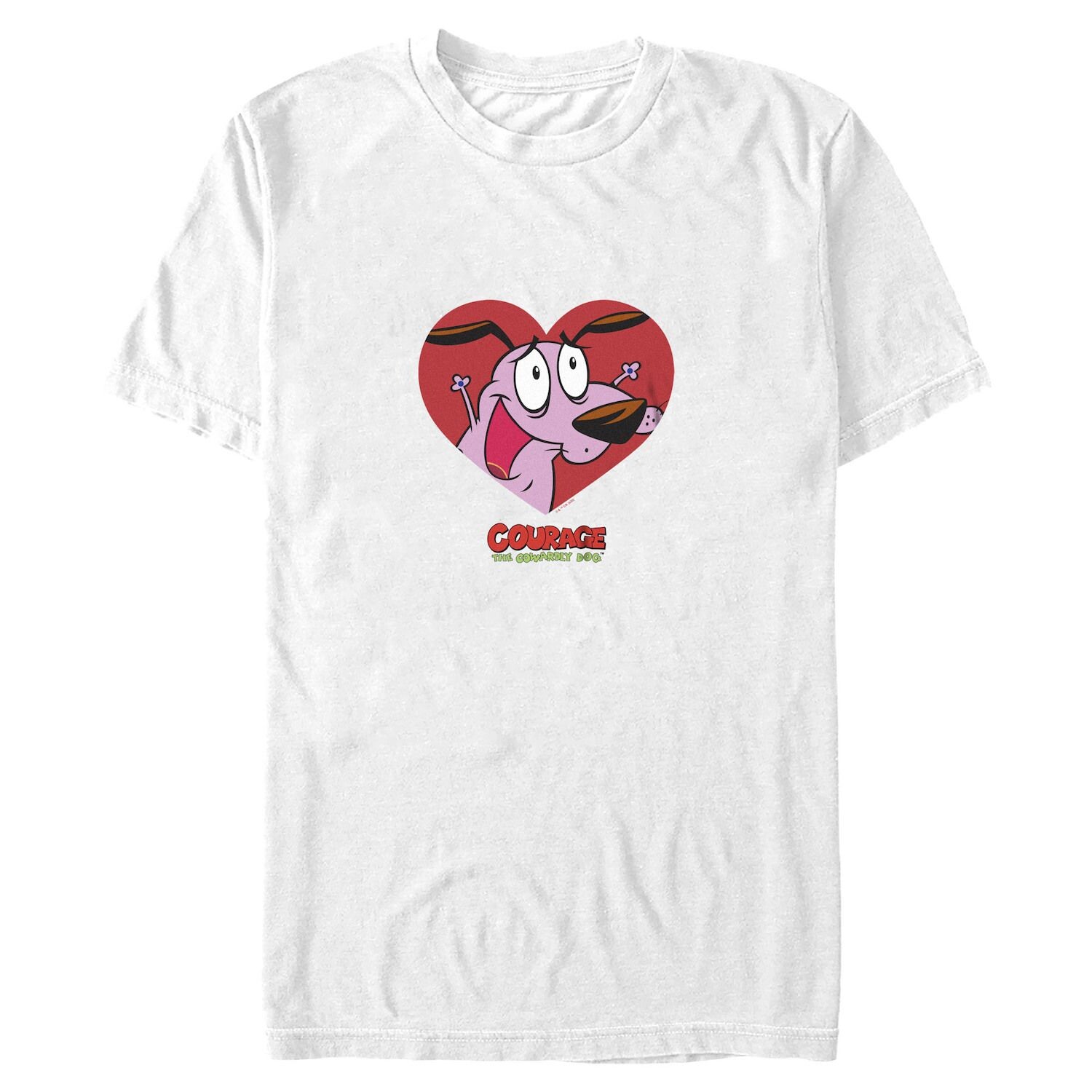 

Футболка бойфренда «Courage The Cowardly Dog Happy Heart» для юниоров Licensed Character