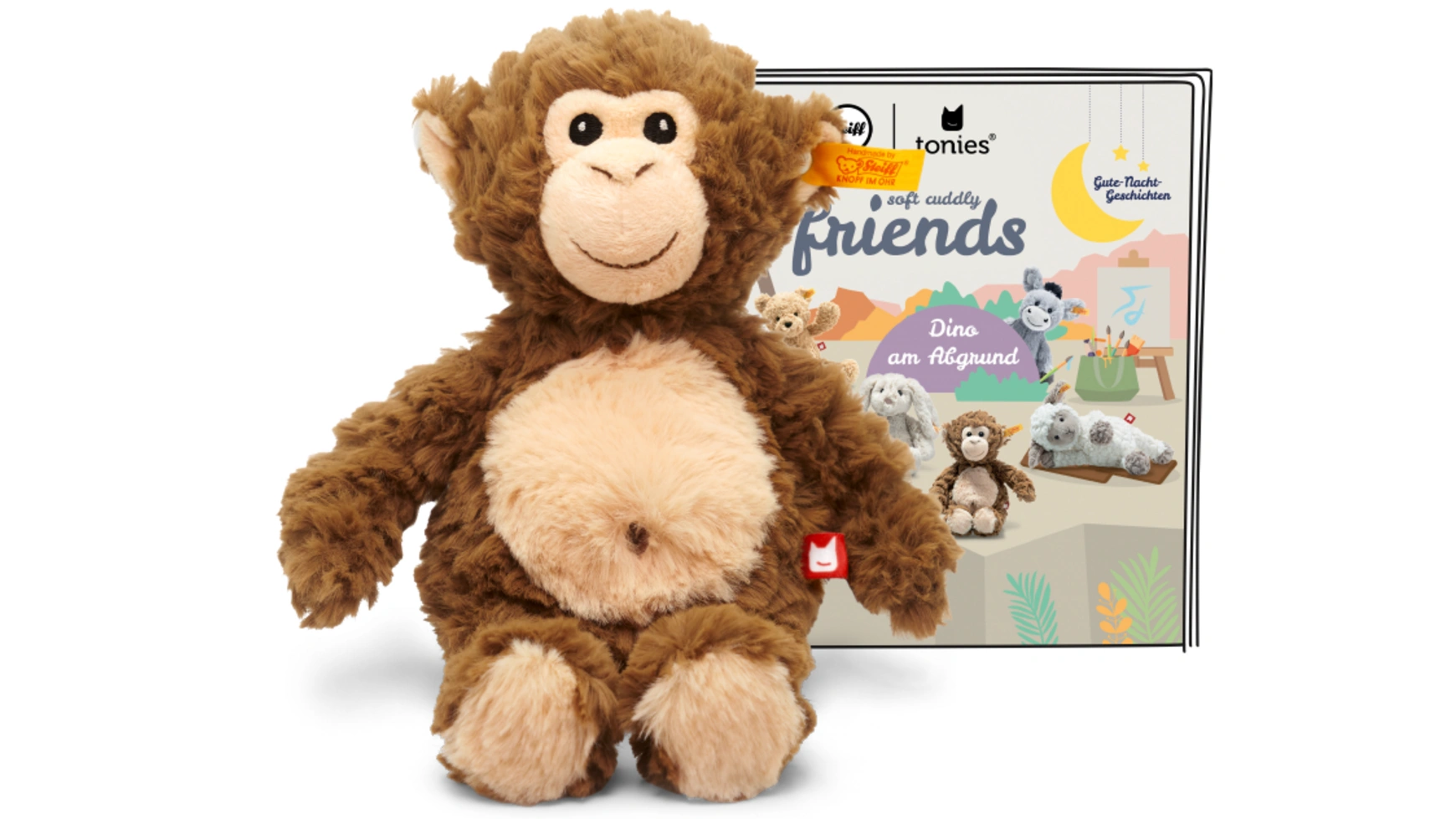 Аудиофигурка для toniebox: steiff soft cuddly friends со звуком: шимпанзе бодо Tonies