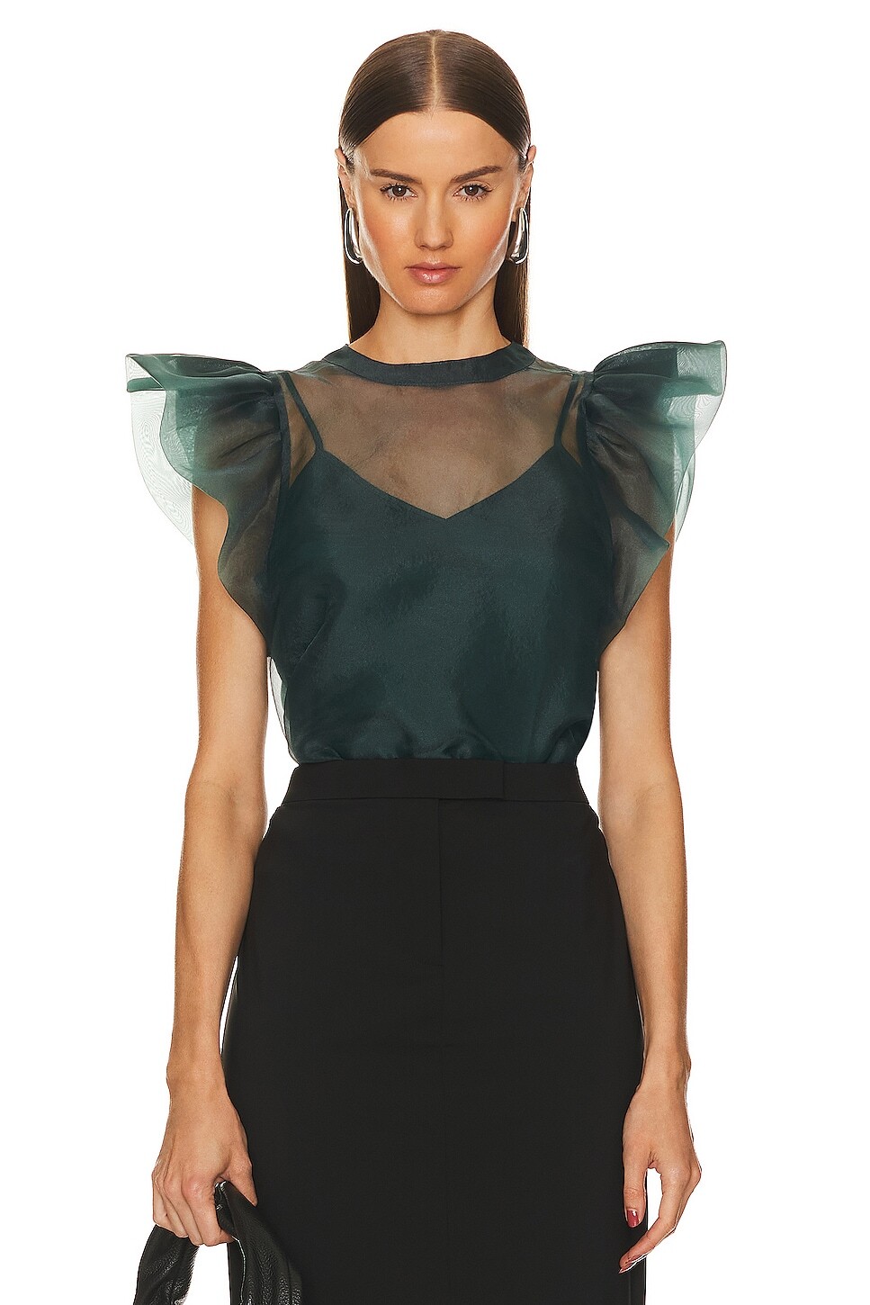

Блузка SIMKHAI Corina, цвет Emerald
