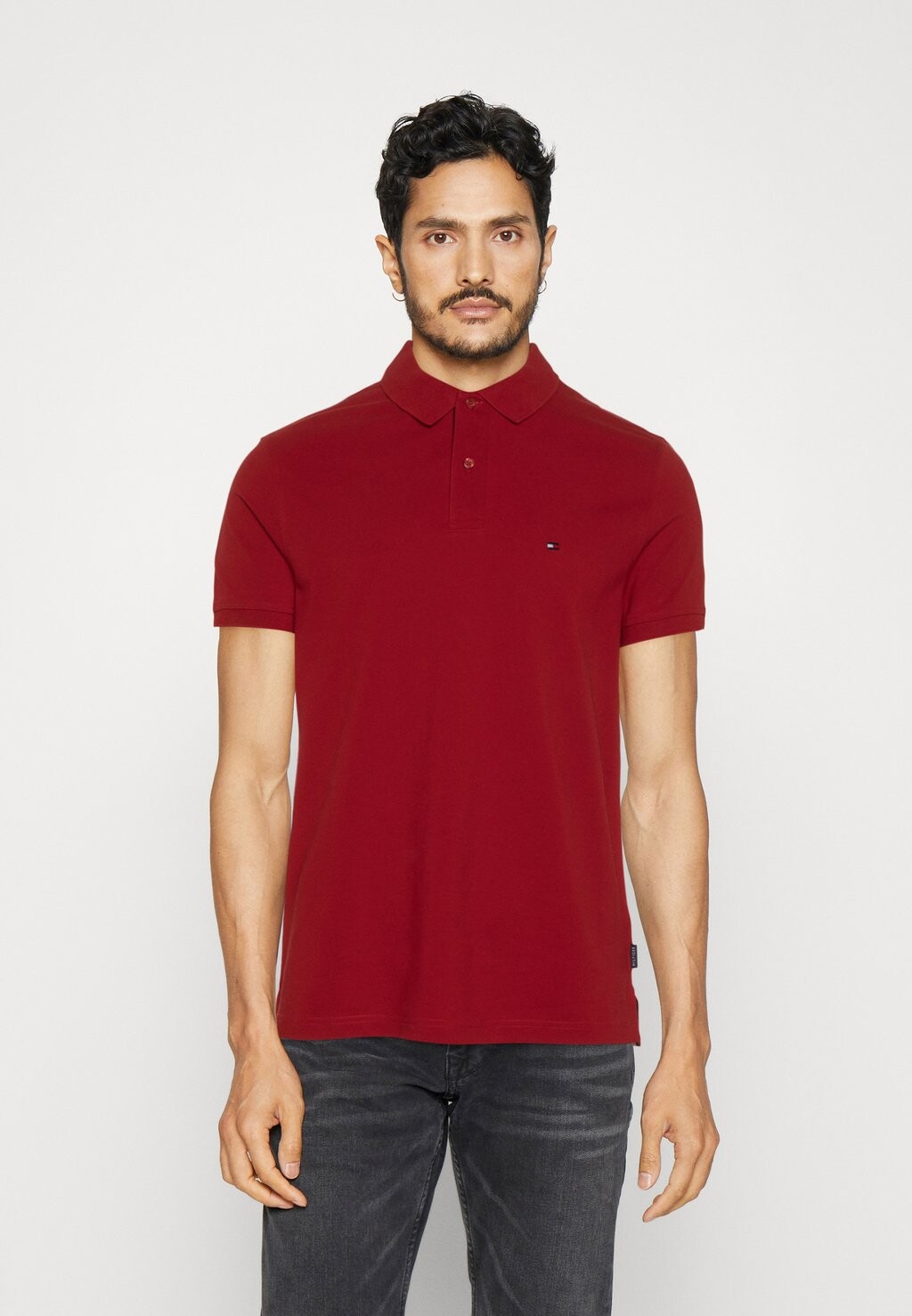 

Поло FLAG UNDER PLACKET REG Tommy Hilfiger, красный Аризона