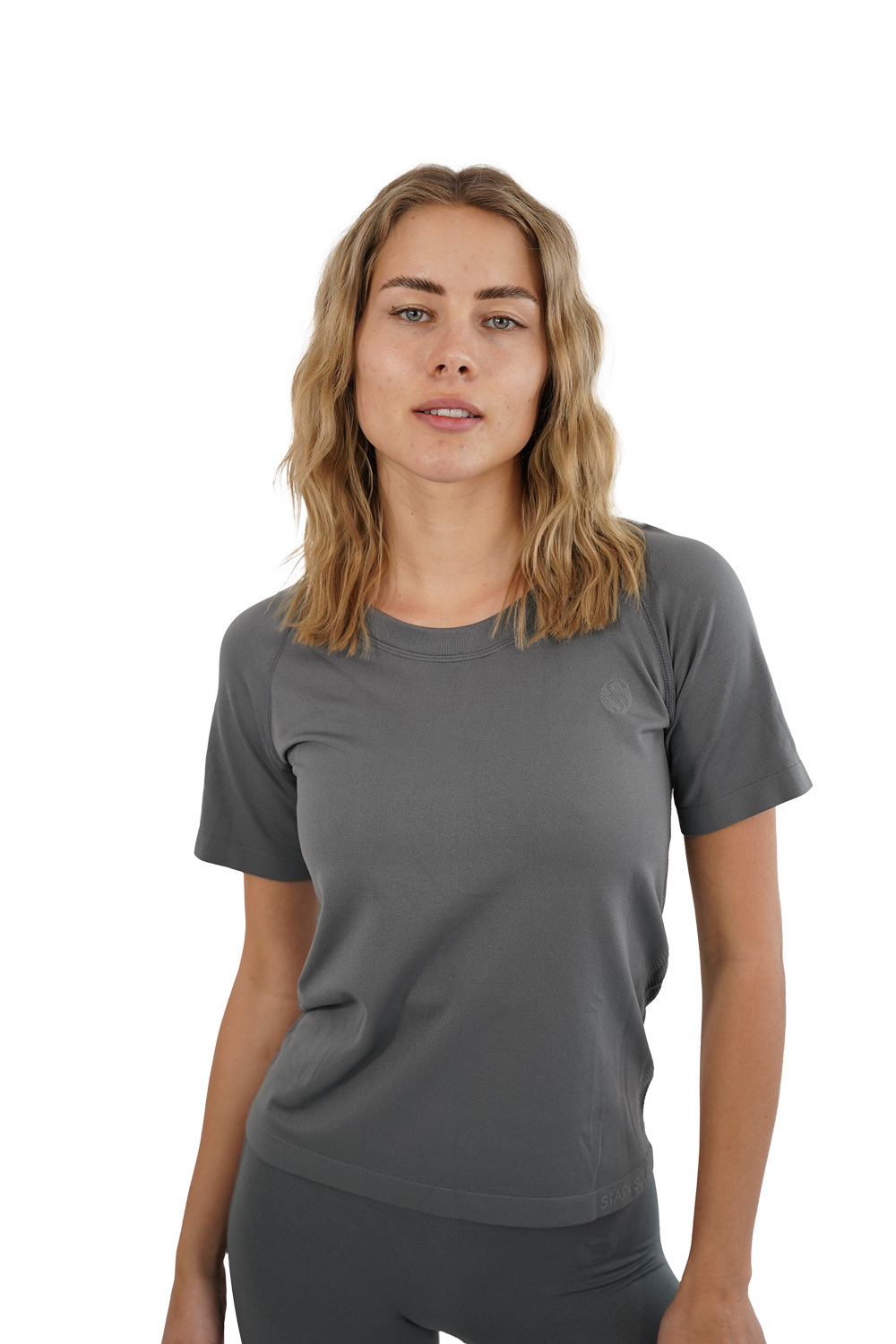 Спортивная футболка Stark Soul Sport Shirt Damen Racer Seamless Laufshirt, серый