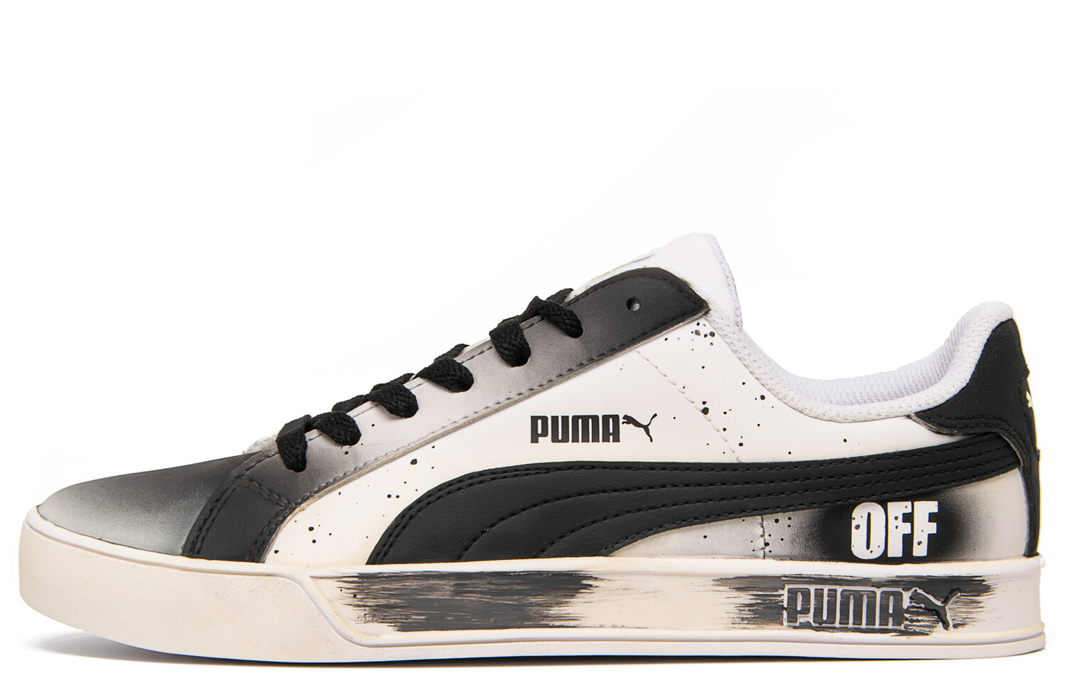 

Кроссовки Puma Smash Vulc Skateboarding Shoes Unisex Low-top Black/white, черный