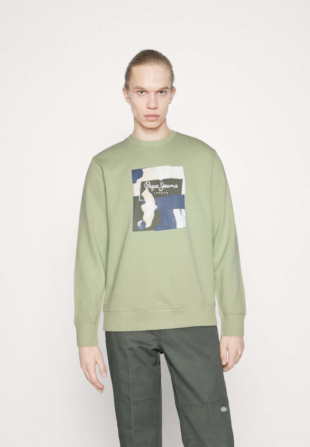 

Толстовка Pepe Jeans Oldwive Crew, кориандр, Зеленый