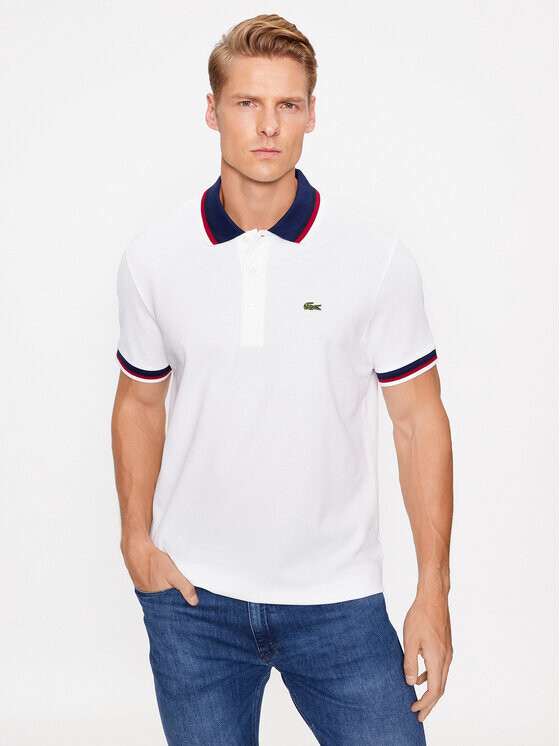 

Рубашка поло стандартного кроя Lacoste, белый