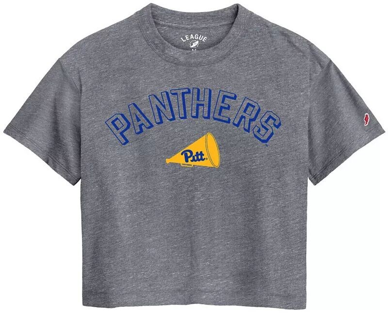 

Женская серая футболка миди League-Legacy Pitt Panthers Intramural
