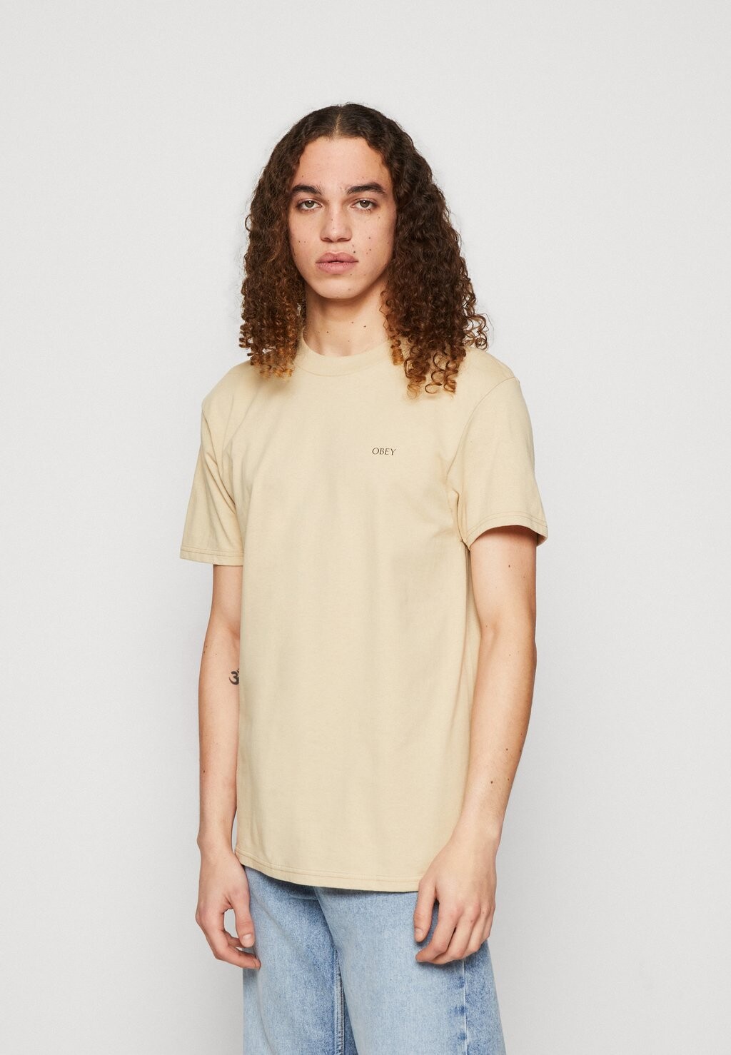 

Футболка с принтом Obey Clothing, Серый